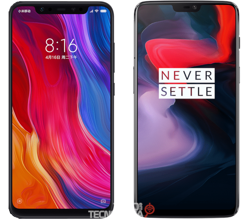 Xiaomi mi 8 vs one plus 6