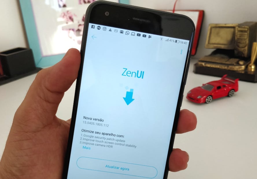 ZenFone 4 atualização