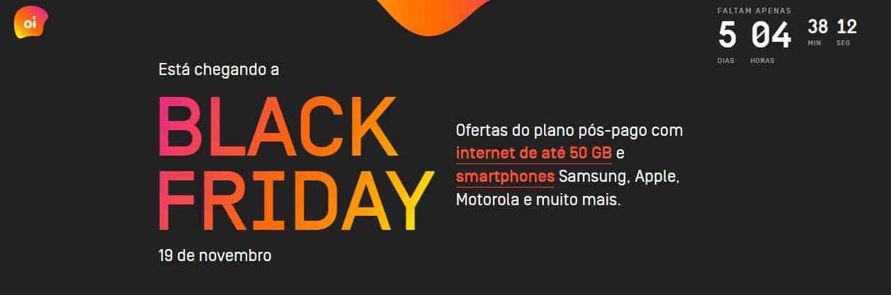 Black Friday Oi plano 50 GB