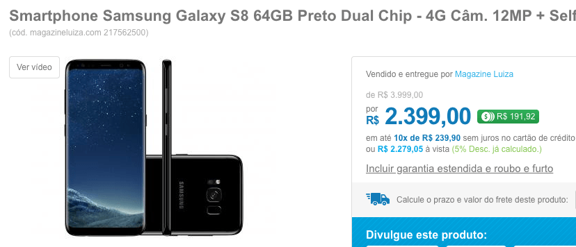 Galaxy S8 sai de linha