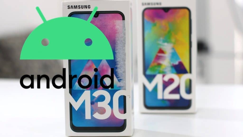 Android 10 Galaxy M20 e M30